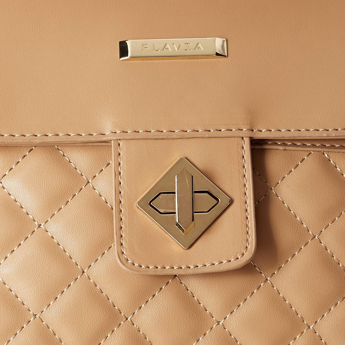 Flavia Women's Handbag (Taupe)