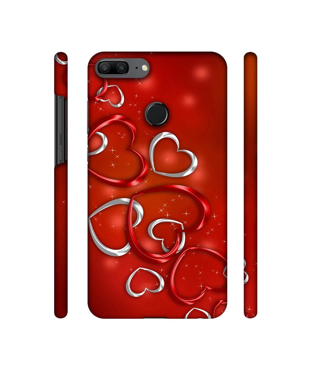 Amazon Brand - Solimo Designer Hearts 3D Printed Hard Back Case Mobile Cover for Huawei Honor 9 Lite