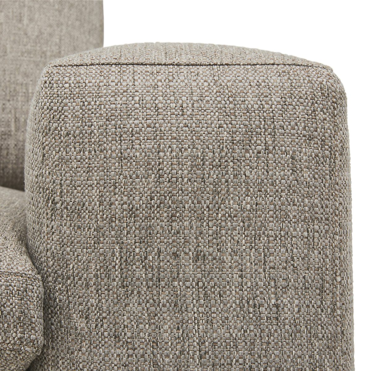 Amazon Brand – Stone & Beam Hoffman Down-Filled Performance Fabric Oversized Arm Chair, 59"W, Grey Tweed