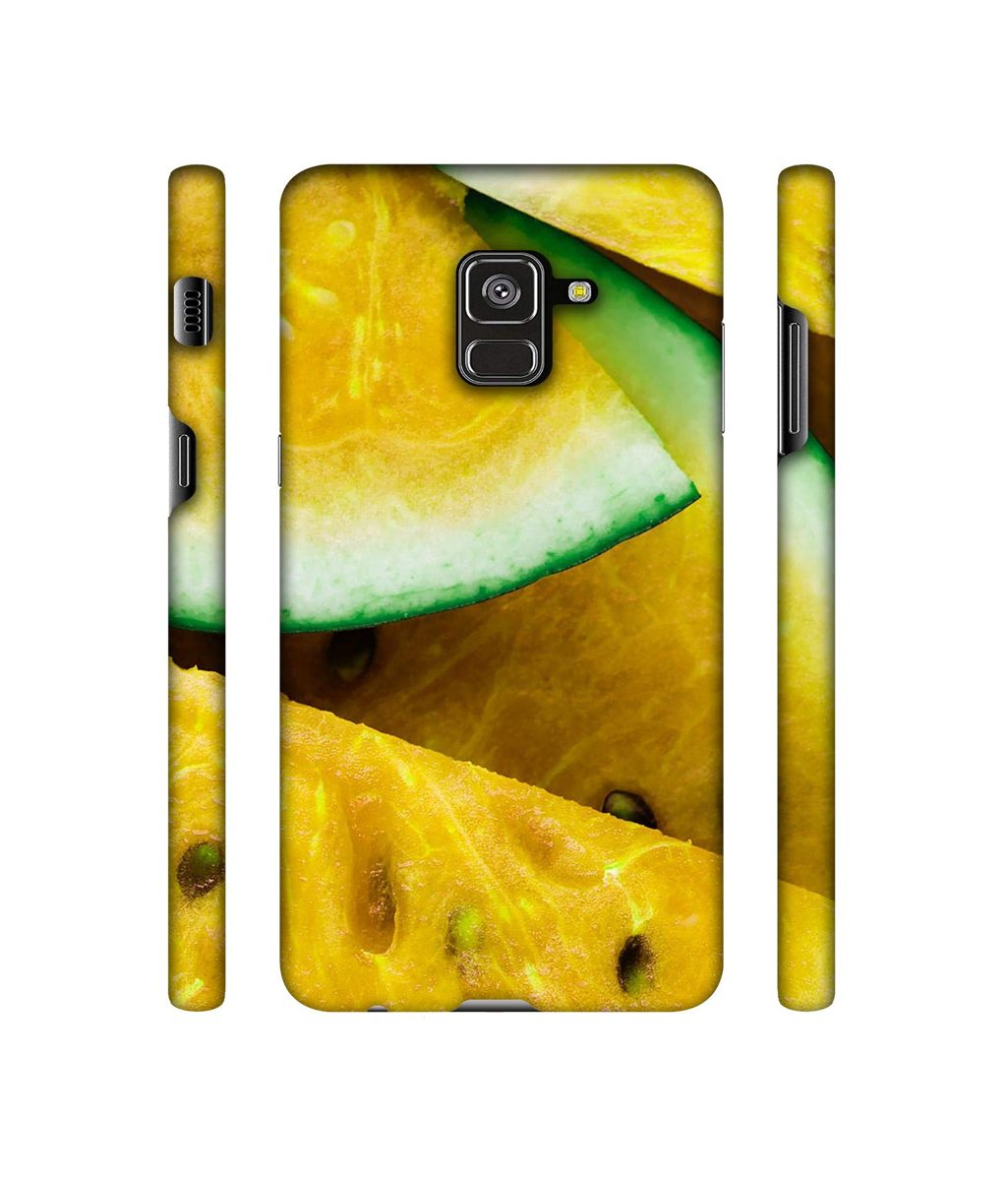 Amazon Brand - Solimo Designer Yellow Watermelon 3D Printed Hard Back Case Mobile Cover for Samsung Galaxy A8 Plus