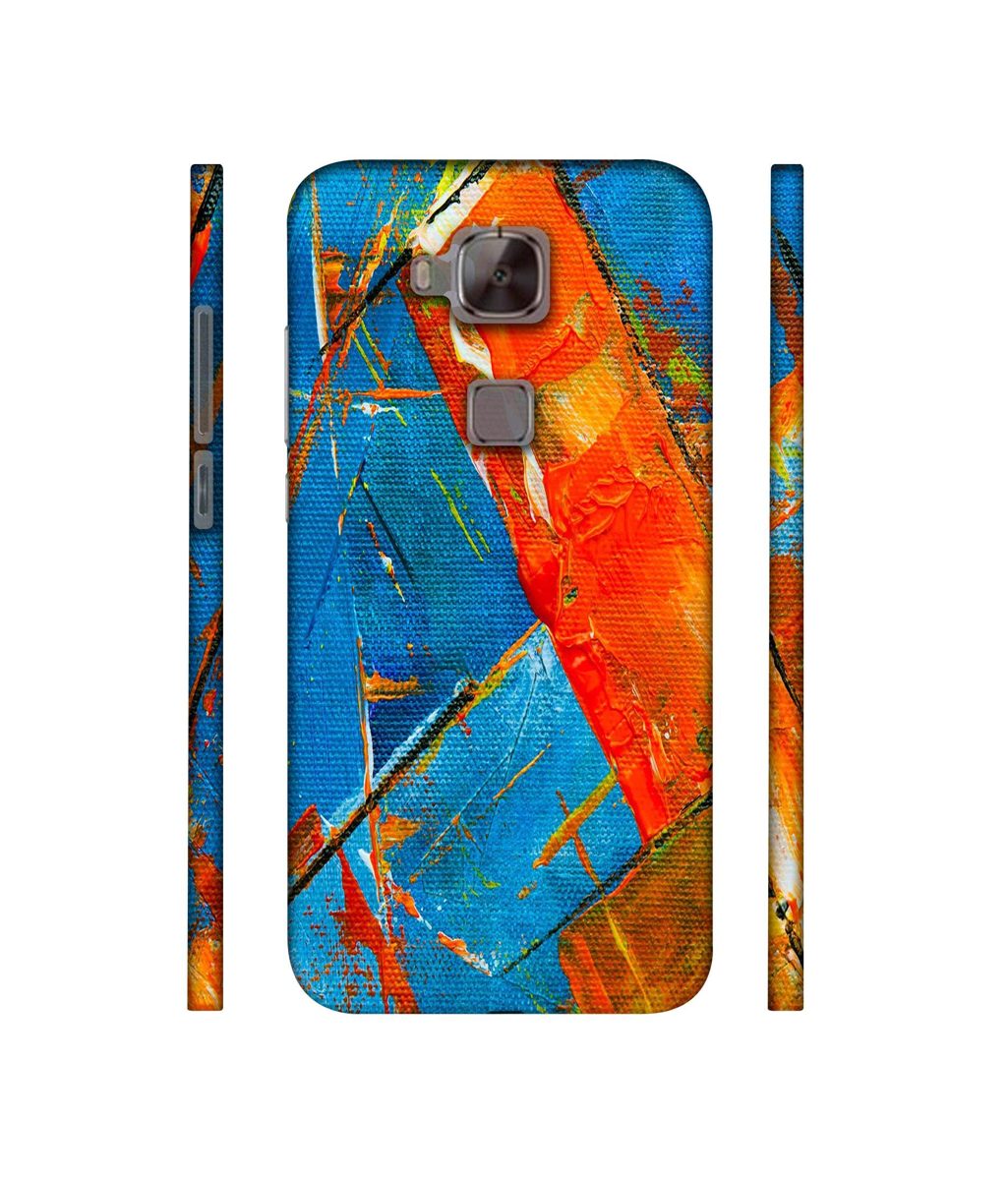 Amazon Brand - Solimo Designer Sky Blue and Orange Canvas 3D Printed Hard Back Case Mobile Cover for Huawei G8