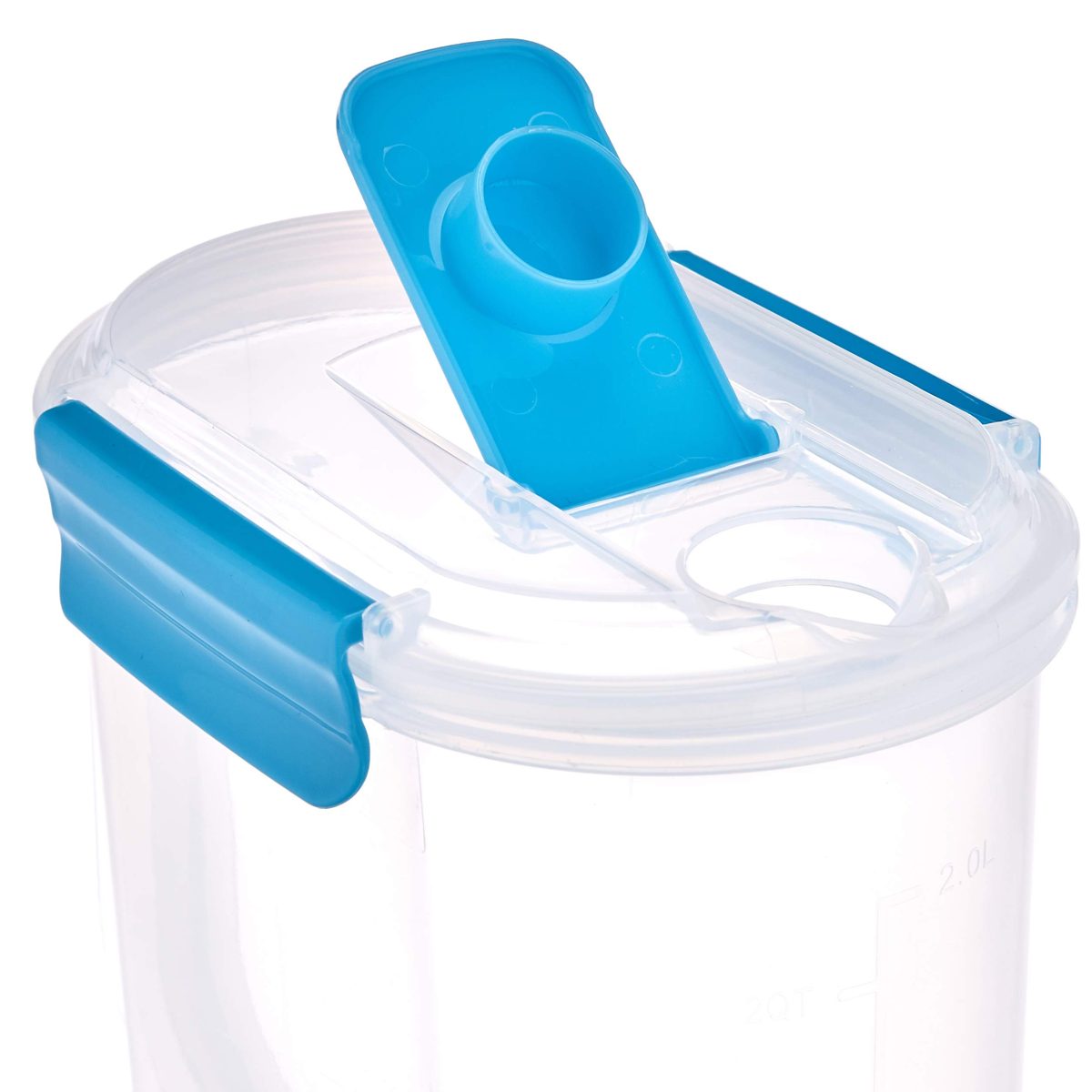 Amazon Brand - Solimo Pitcher with Tumbler Set, Set of 5, Blue