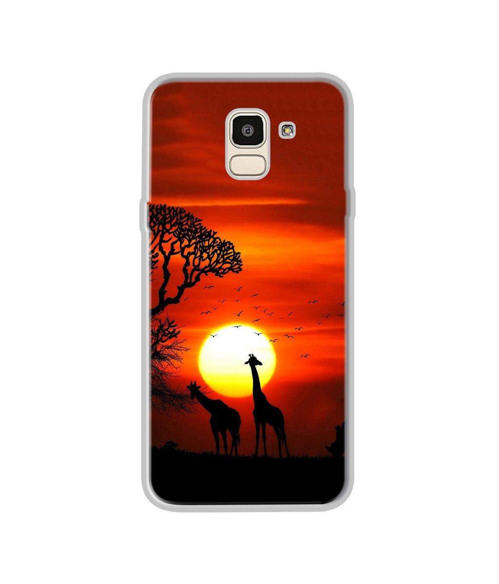 Amazon Brand - Solimo Designer Sunshade UV Printed Soft Back Case Mobile Cover for Samsung Galaxy J6