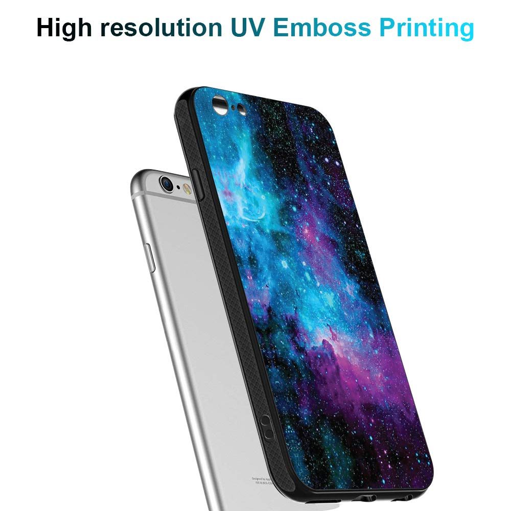 Amazon Brand - Solimo Designer Blue Universe Printed Hard Back Case Mobile Cover for Apple iPhone 7 & 8