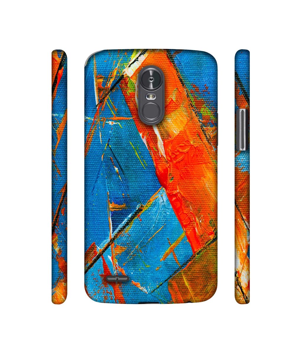 Amazon Brand - Solimo Designer Sky Blue and Orange Canvas 3D Printed Hard Back Case Mobile Cover for LG Stylus 3