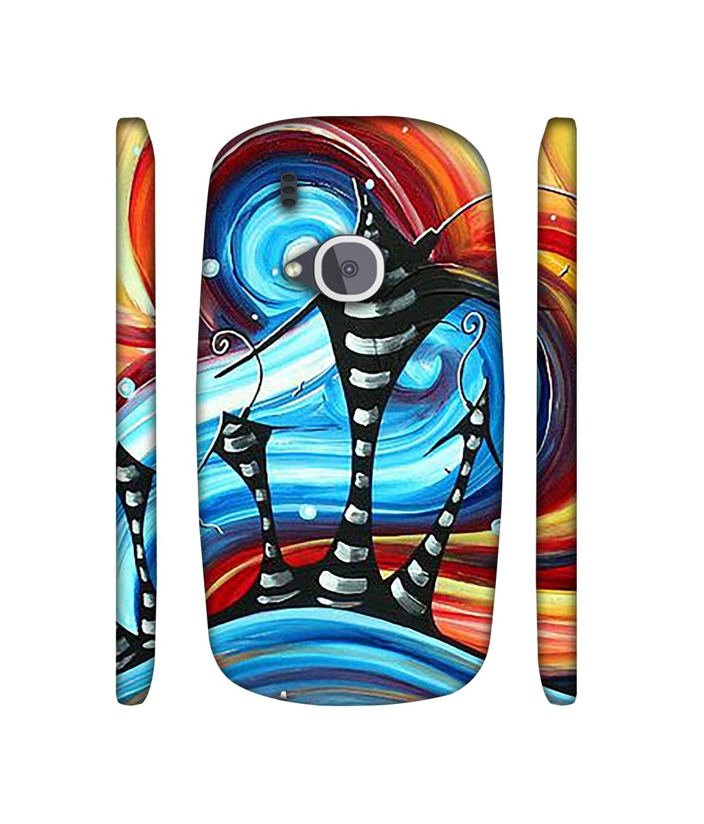 Amazon Brand - Solimo Designer Abstarct Texture 3D Printed Hard Back Case Mobile Cover for Nokia 3310