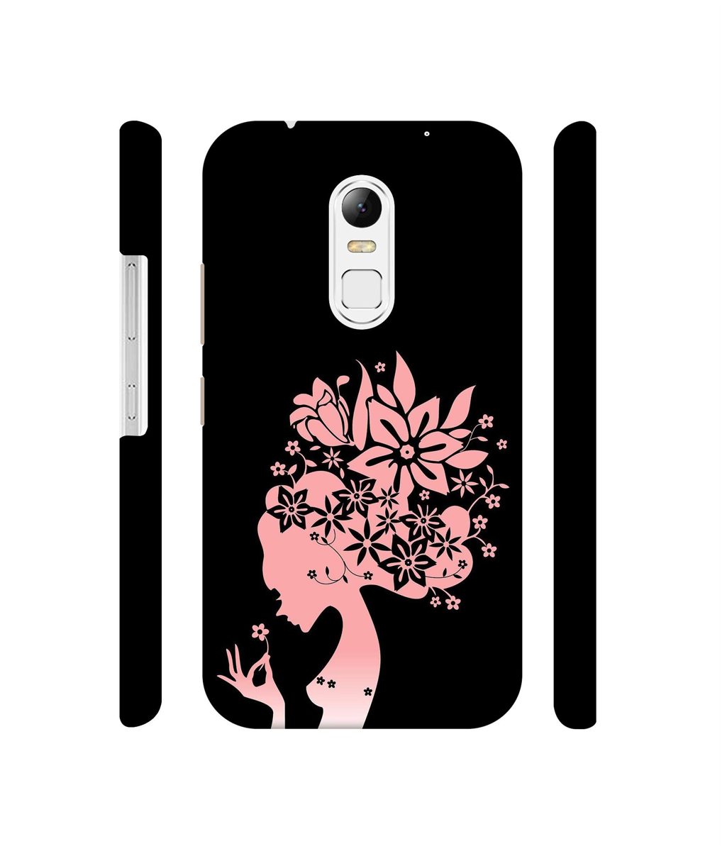 Amazon Brand - Solimo Designer Pink Color Lady Vector 3D Printed Hard Back Case Mobile Cover for Lenovo Vibe X3