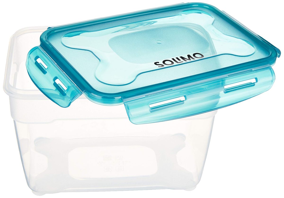 Amazon Brand - Solimo Plastic Food Storage Container Set, (3 pieces, 1.2L, 2.3L, 3.3L)