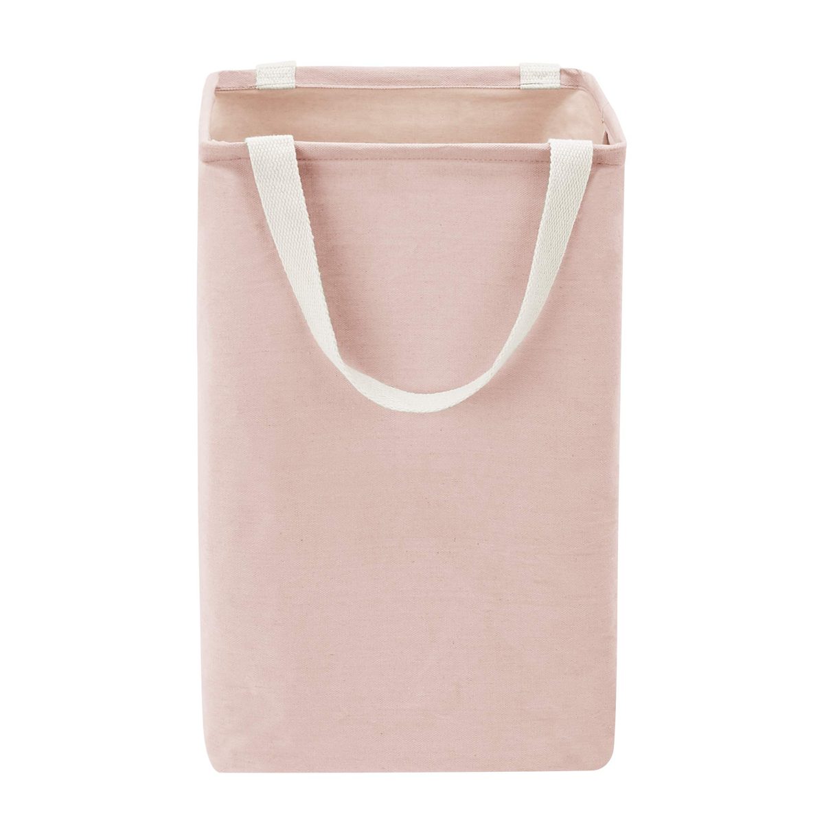 AmazonBasics Fabric Storage Bin Basket - Tall Cube, Dusty Pink