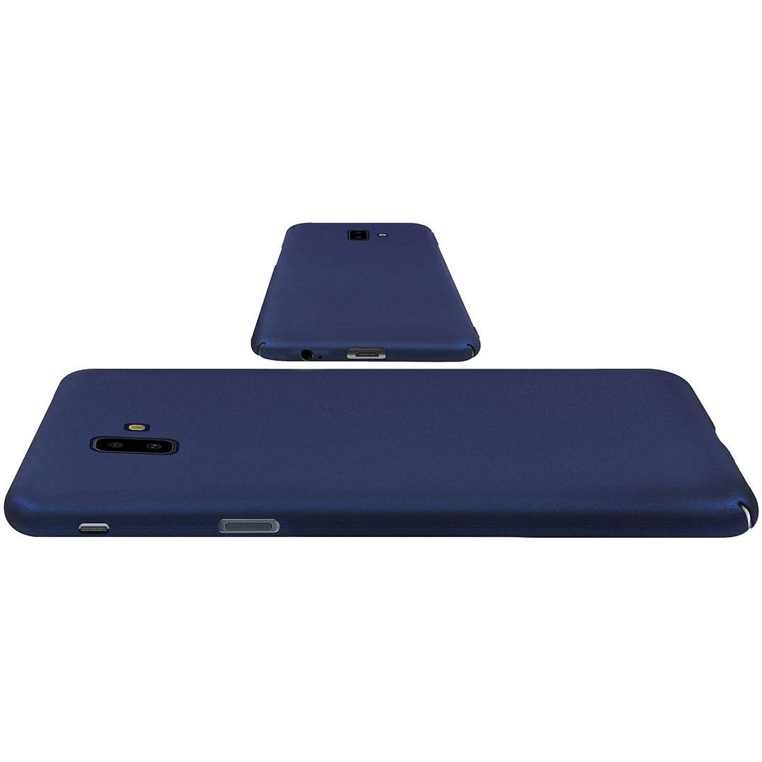 Amazon Brand - Solimo Mobile Cover (Hard Back & Slim) for Samsung Galaxy J6 Plus (Blue)
