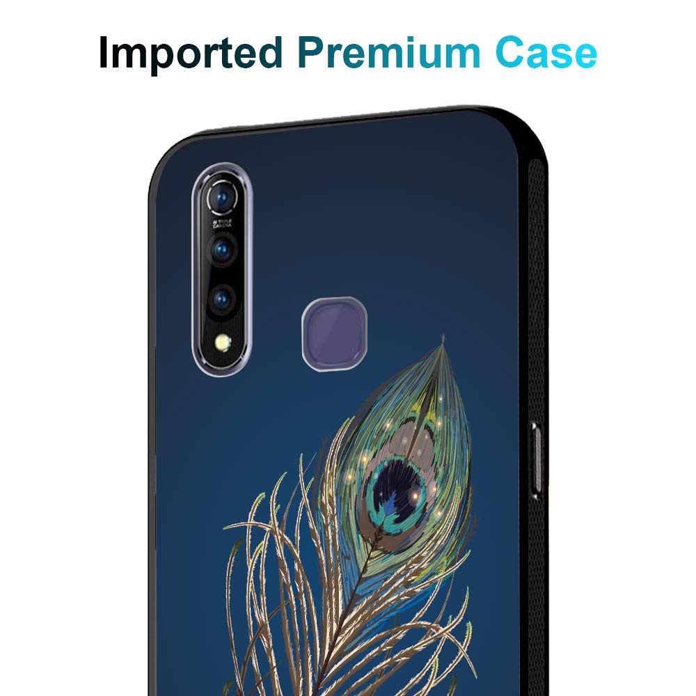 Amazon Brand - Solimo Designer Peacock Feather Printed Hard Back Case Mobile Cover for Vivo Z1 Pro (D355)