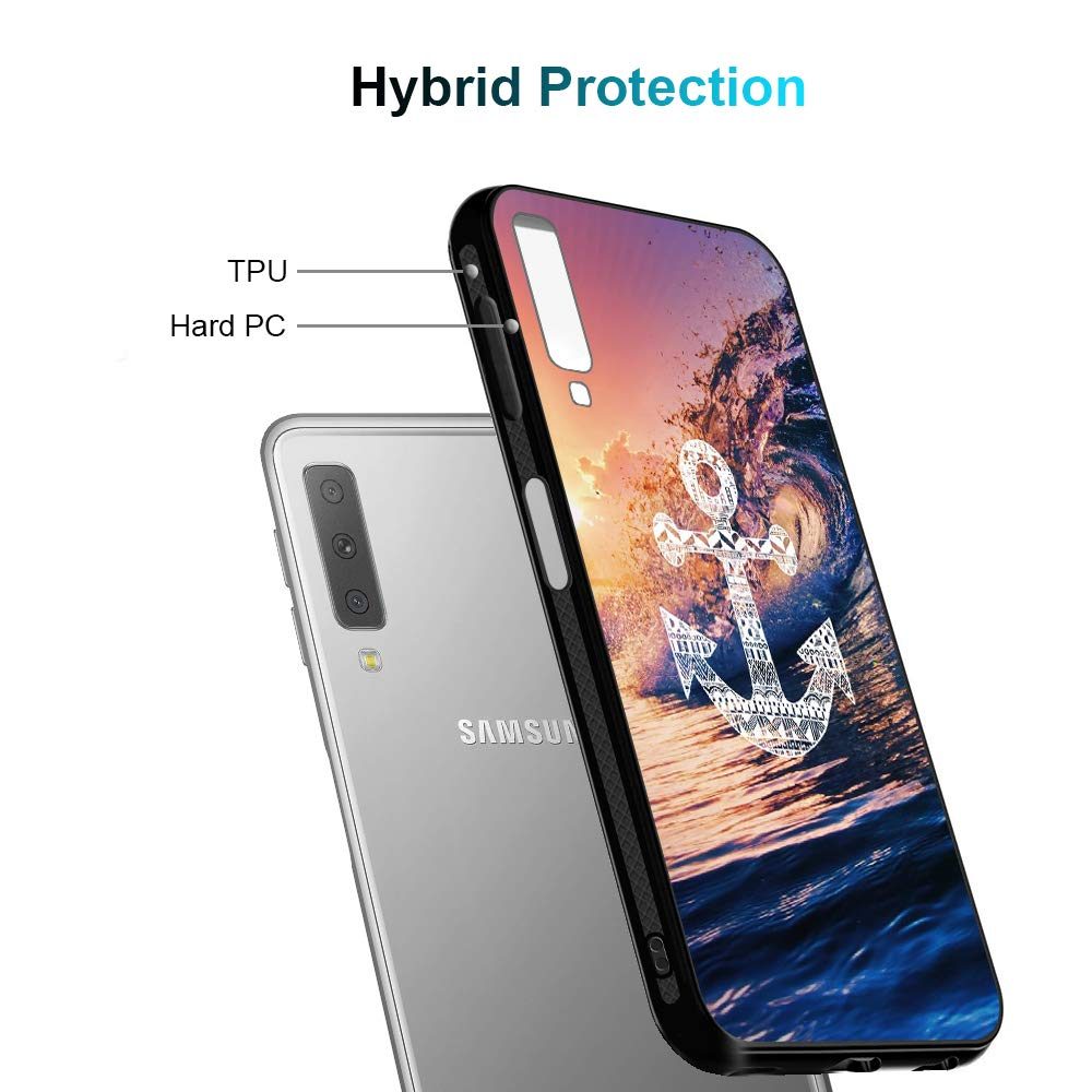 Amazon Brand - Solimo Designer Anchor Printed Hard Back Case Mobile Cover for Samsung Galaxy A7 (2018) (D1272)