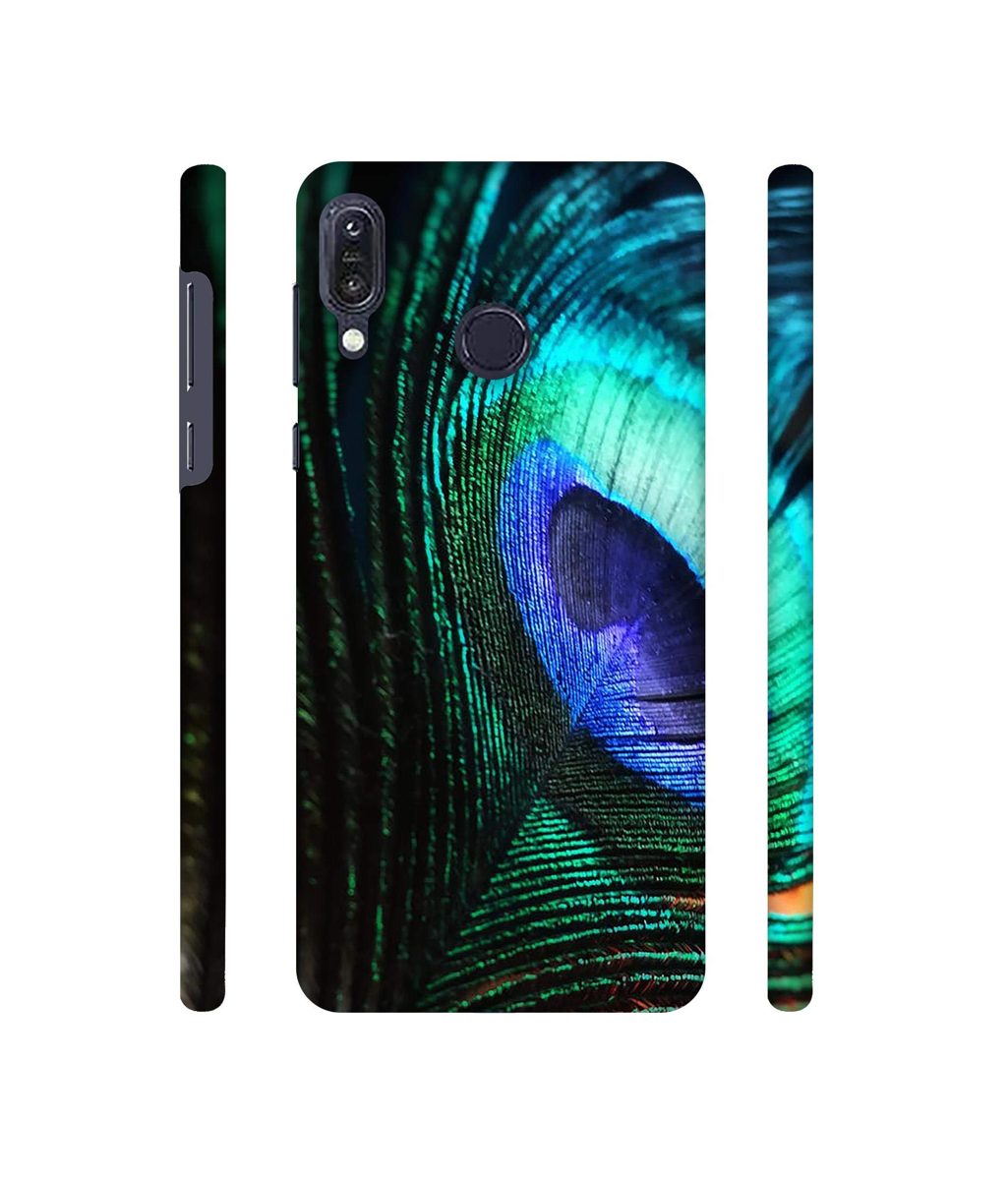 Amazon Brand - Solimo Designer Peacock Feather 3D Printed Hard Back Case Mobile Cover for Asus Zenfone Max M1 ZB555KL