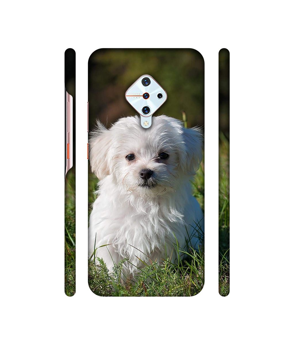 Amazon Brand - Solimo Designer White Dog 3D Printed Hard Back Case Mobile Cover for Vivo S1 Pro