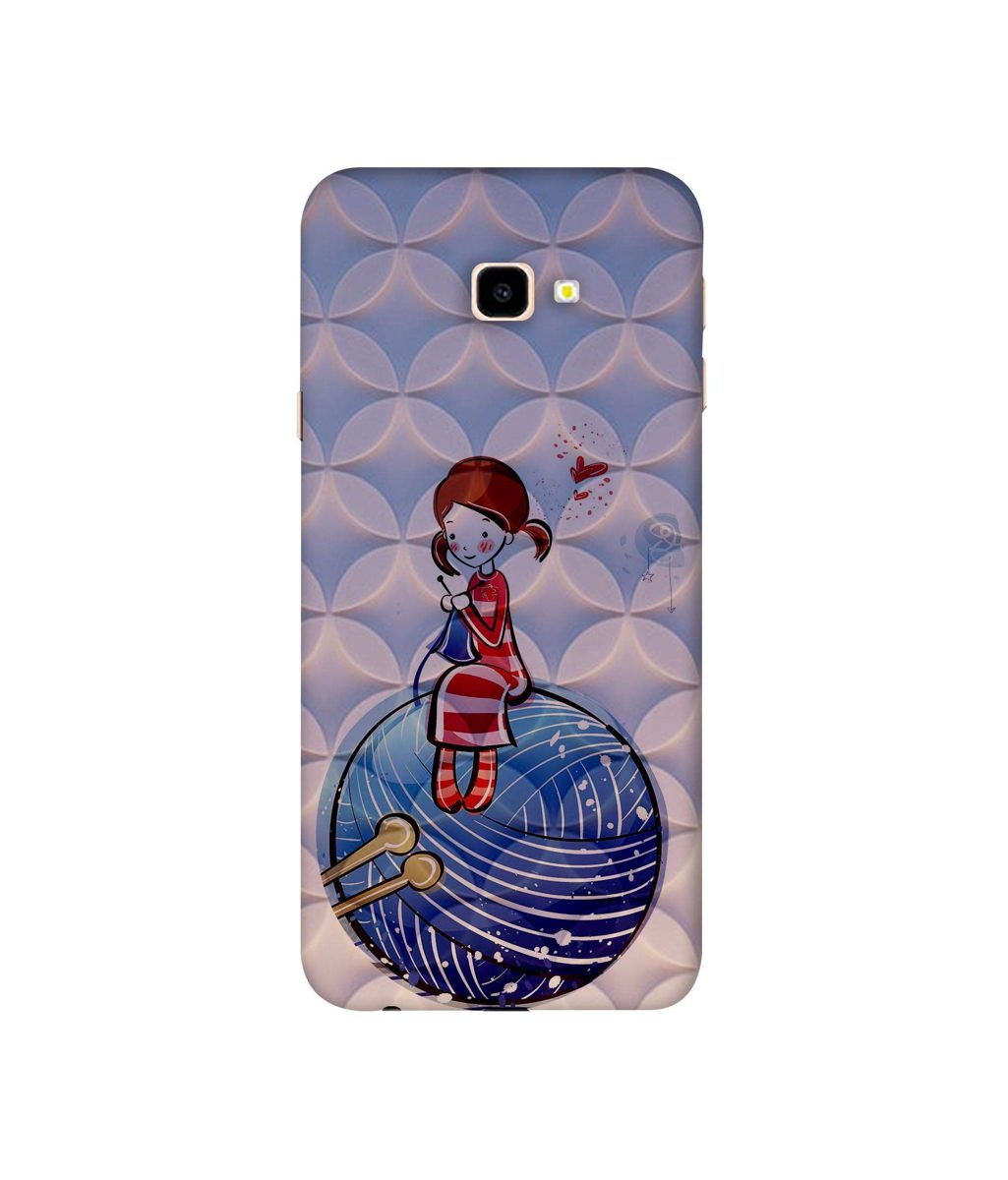 Amazon Brand - Solimo Designer Lady Vector Patternn 3D Printed Hard Back Case Mobile Cover for Samsung Galaxy J4 Plus