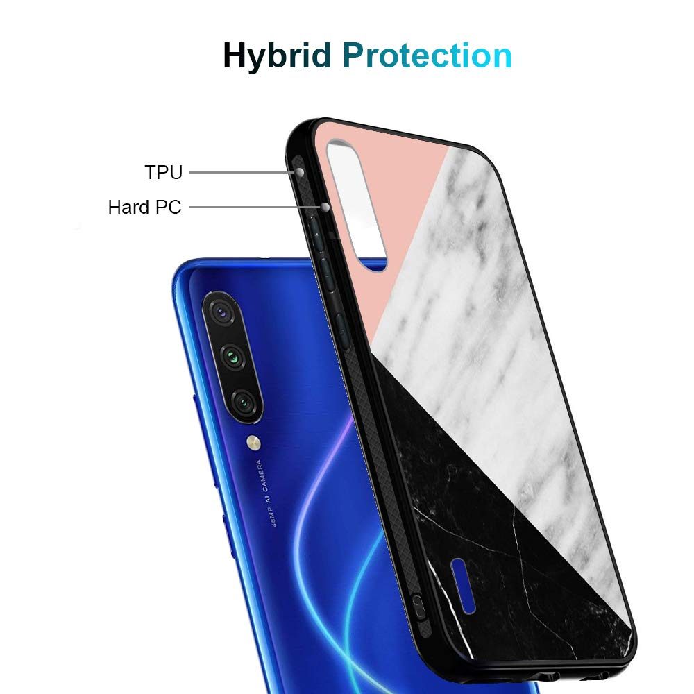 Amazon Brand - Solimo Designer Marble Printed Hard Back Case Mobile Cover for Mi A3 (D1165)