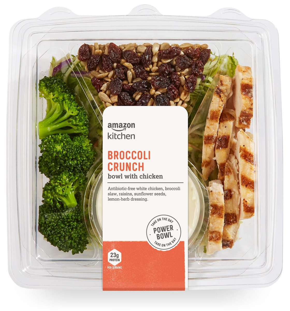 Amazon Kitchen, Broccoli Crunch Bowl with Chicken, 12.8 oz