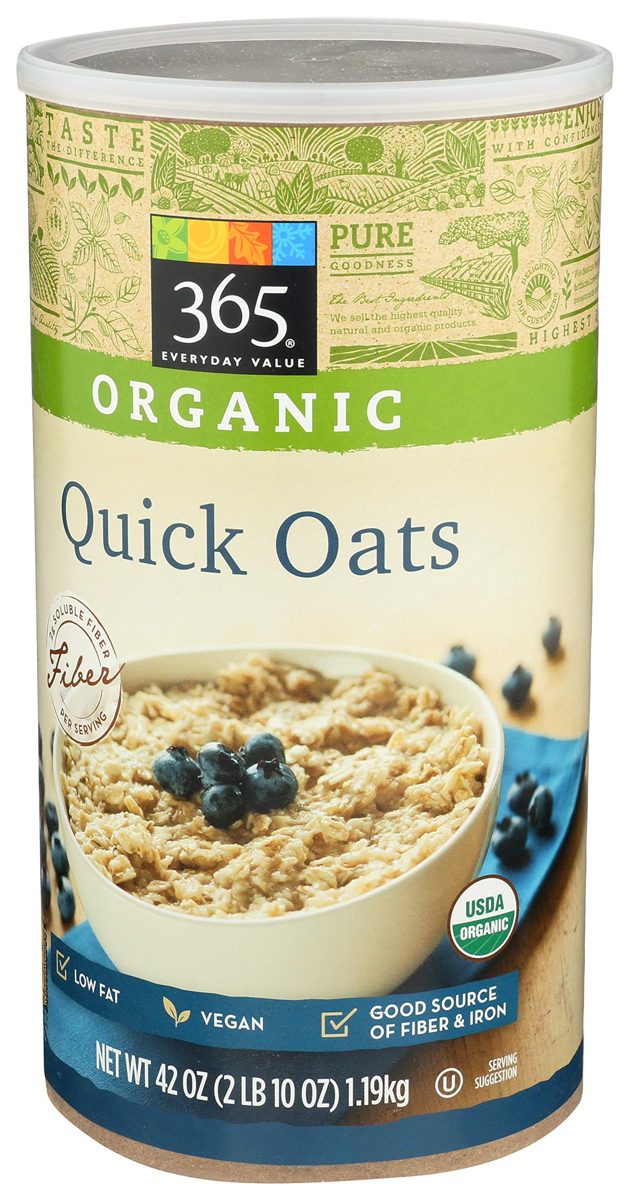 365 Everyday Value, Organic Quick Oats, 42 oz