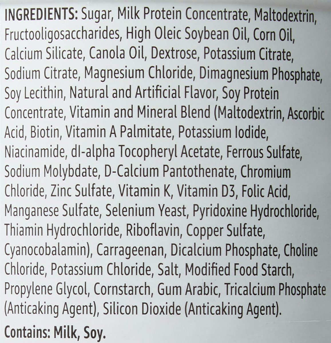 Amazon Brand - Solimo Adult Nutritional Drink Mix Powder, Vanilla Flavor, 14.8 Ounce, 7 Servings
