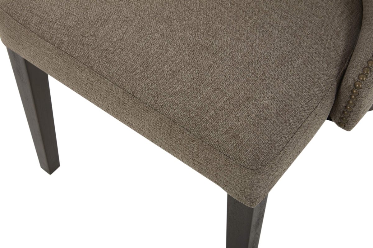 Amazon Brand – Stone & Beam Flanigan Curved-Back Upholstered Dining Chair, 24.4"W, Slate