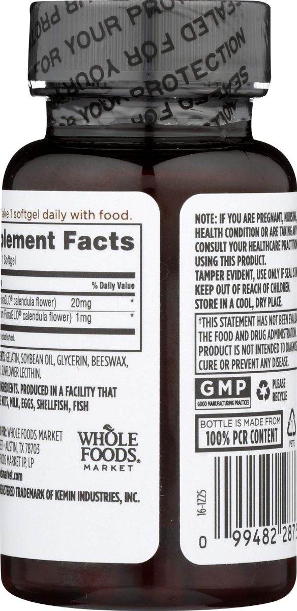 WHOLE FOODS MARKET Lutein With Zeaxanthin, 60 CT
