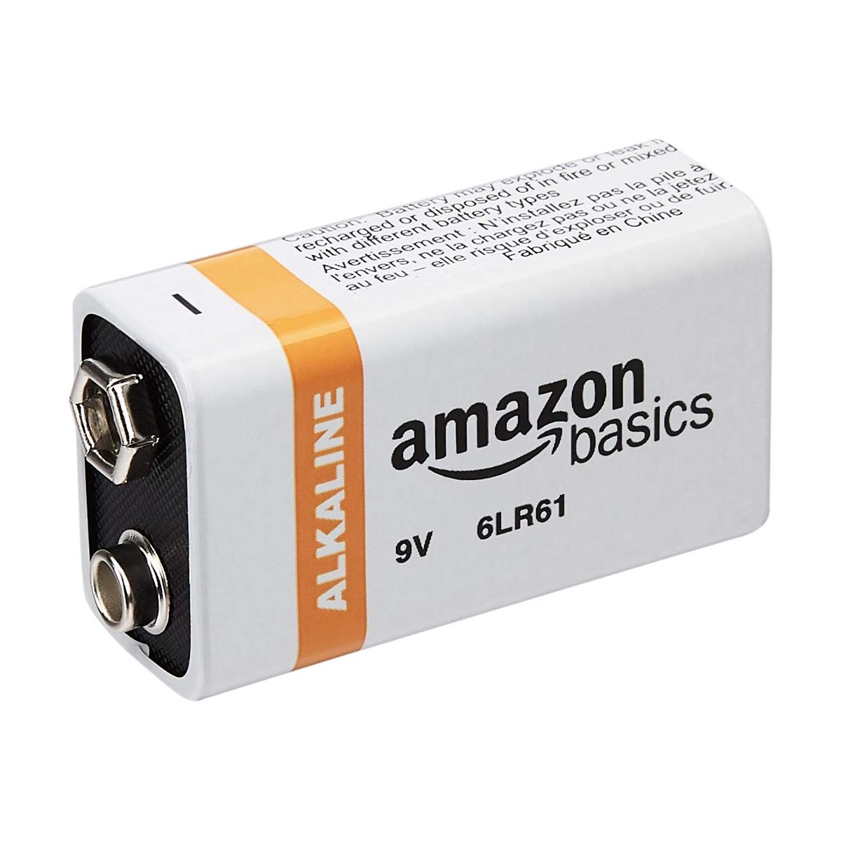 AmazonBasics 9 Volt Everyday Alkaline Battery - Pack of 4