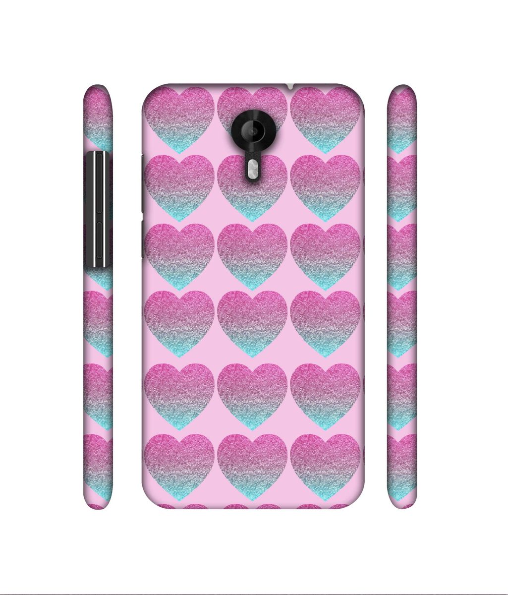 Amazon Brand - Solimo Designer Sparkle Heart Texture 3D Printed Hard Back Case Mobile Cover for Micromax Canvas Nitro 4G E455