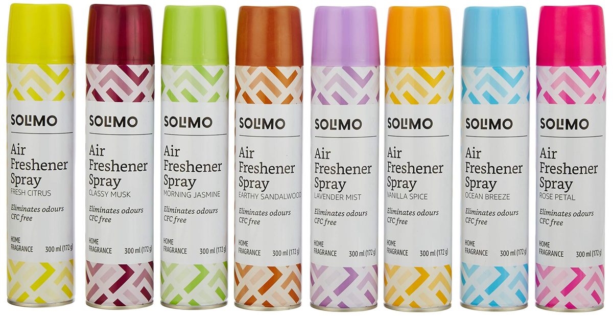 Amazon Brand - Solimo Air Freshener Spray - Vanilla Spice, 300ml