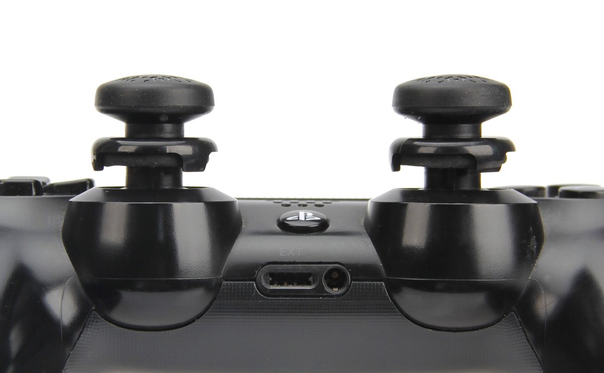 AmazonBasics PlayStation 4 Controller Thumb Grips and Precision Pack, Black