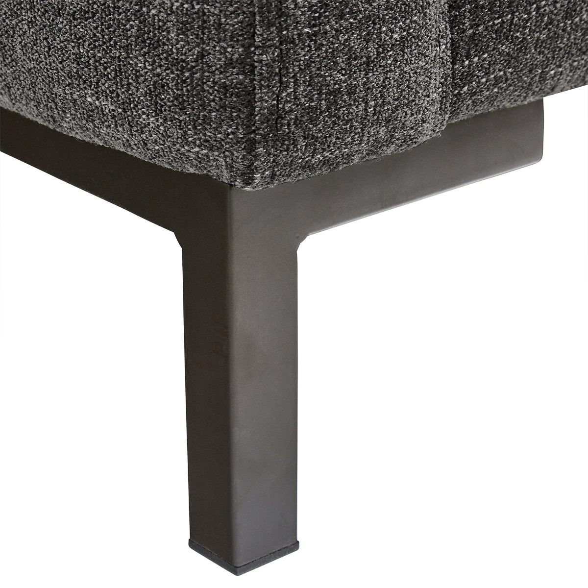 Amazon Brand – Rivet Edgewest Low Back Modern Sofa, 87"W, Charcoal Grey