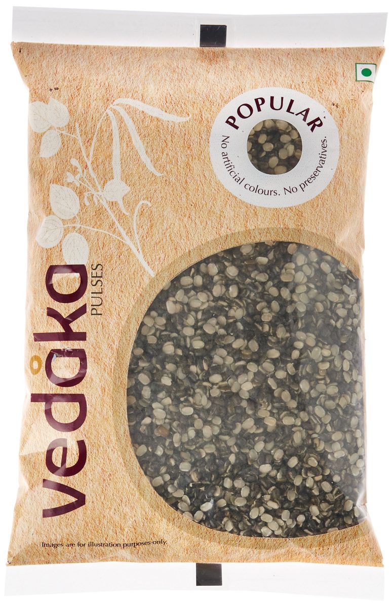 Amazon Brand - Vedaka Popular Black Urad Split, 500g