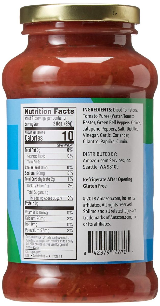 Solimo Mild Chunky Salsa, 24oz