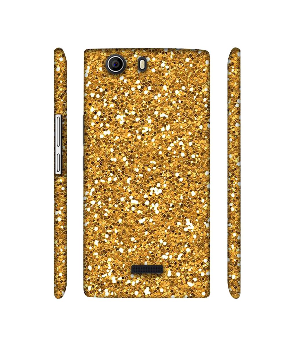 Amazon Brand - Solimo Designer Golden Sparkle 3D Printed Hard Back Case Mobile Cover for Micromax Canvas Nitro 2 E311