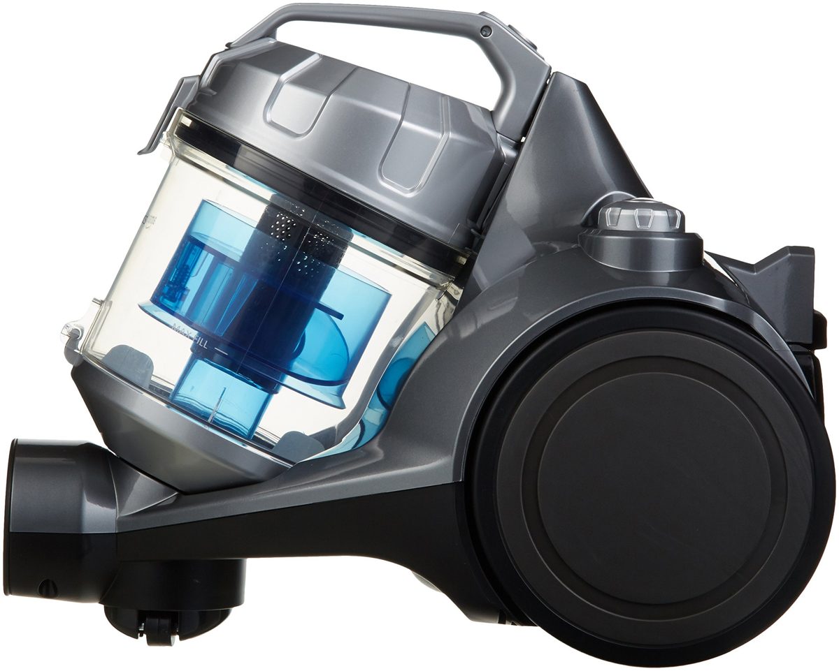 AmazonBasics Cylinder Bagless Vacuum Cleaner with Power Suction, Low Sound, High Energy Efficiency and 2 Years Warranty (1.5L, Black)