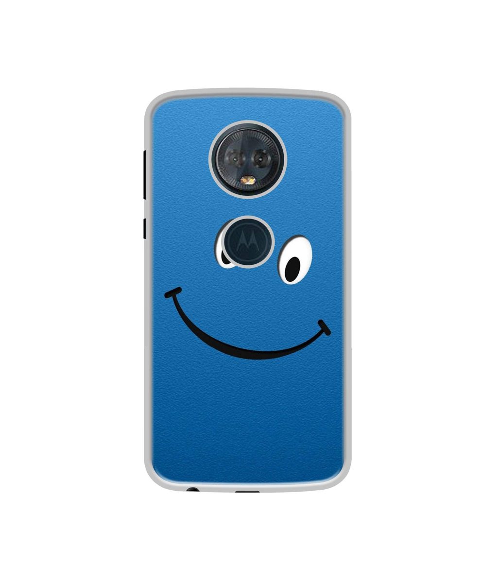 Amazon Brand - Solimo Designer Happy UV Printed Soft Back Case Mobile Cover for Motorola Moto G6 Plus