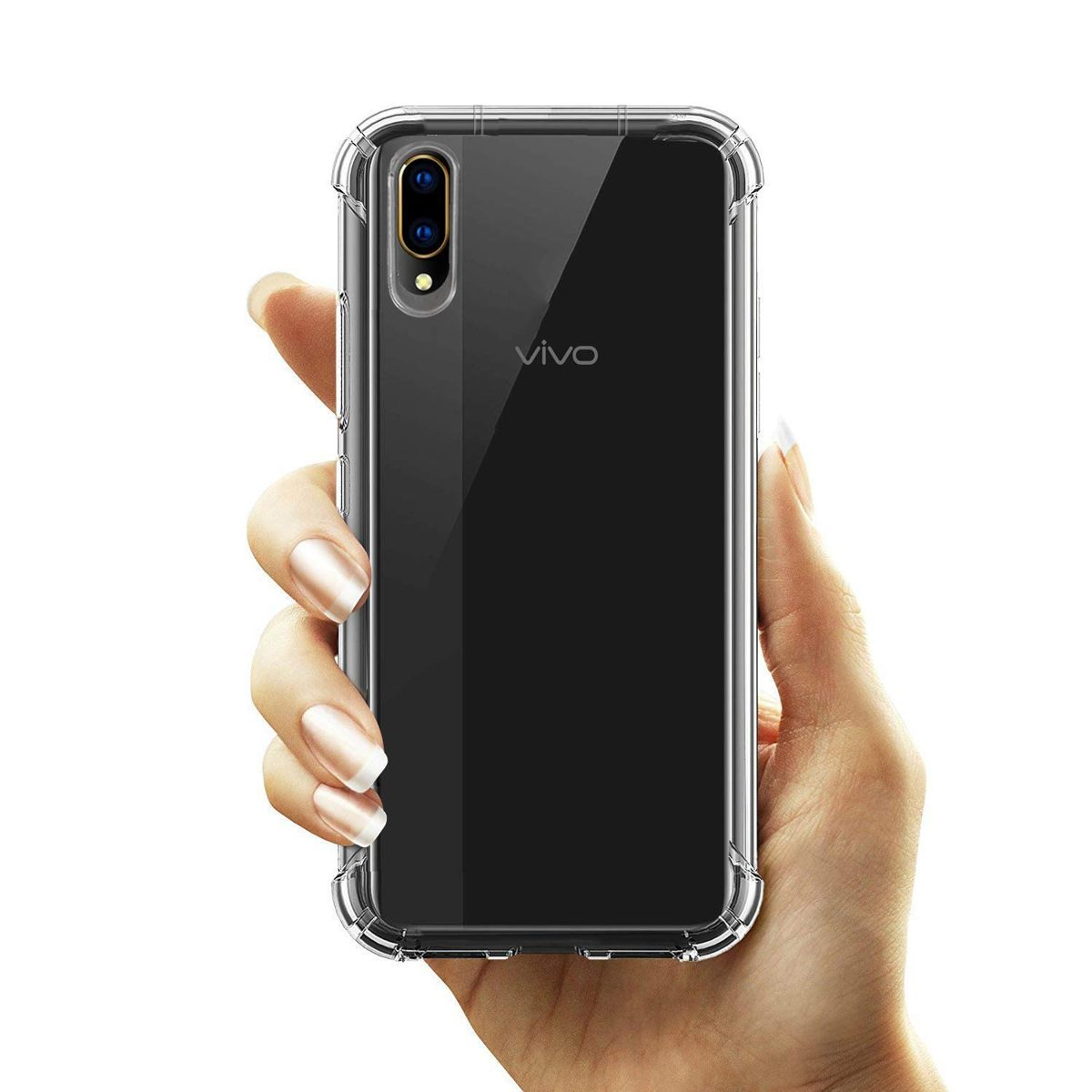 Amazon Brand - Solimo Soft & Flexible Back Phone Case for Vivo V11 Pro (Transparent)