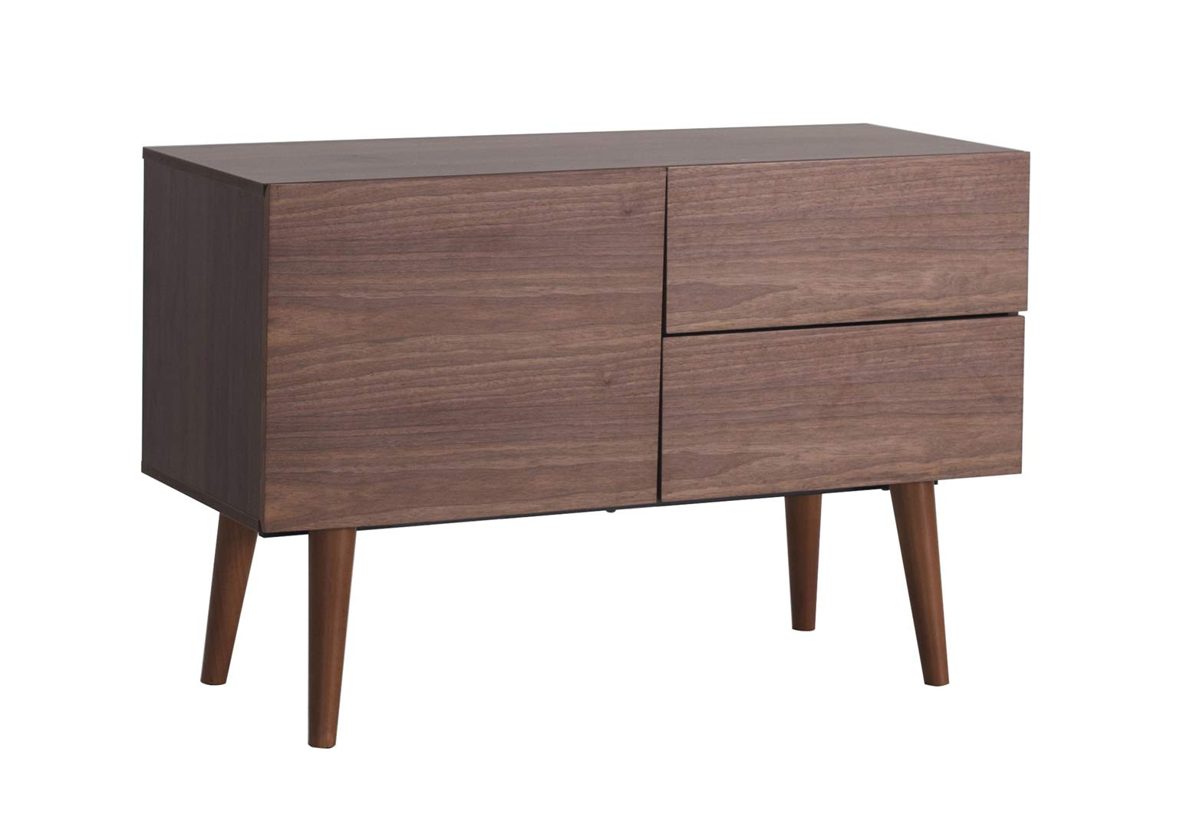 Amazon Brand – Rivet Arbor Mid-Century Media Console with Tapered Legs, 39"W, Walnut