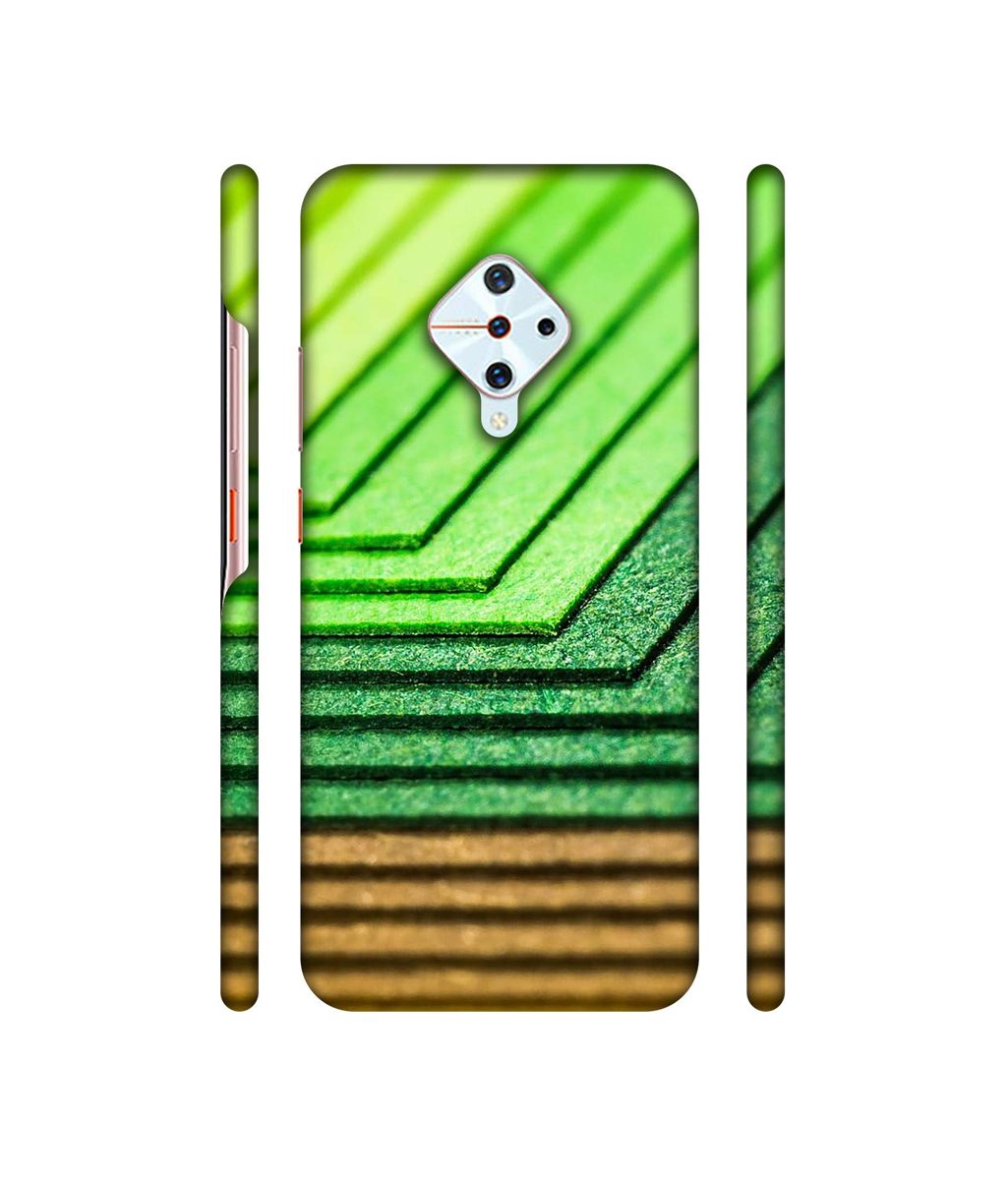 Amazon Brand - Solimo Designer Green Shad Texture 3D Printed Hard Back Case Mobile Cover for Vivo S1 Pro
