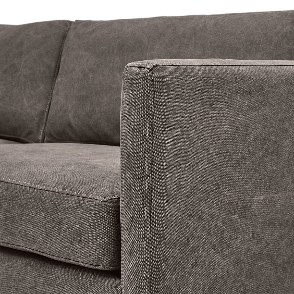 Amazon Brand – Stone & Beam Andover Modern Sofa Couch, 78"W, Pewter