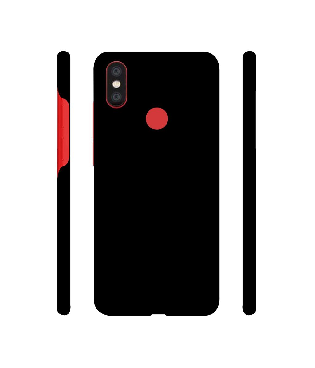 Amazon Brand - Solimo Designer Solid Black 3D Printed Hard Back Case Mobile Cover for Mi A2