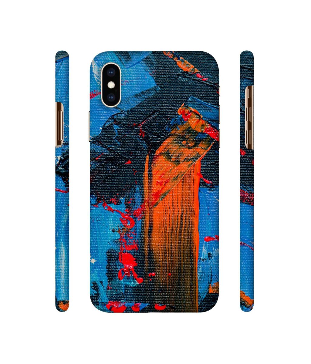 Amazon Brand - Solimo Designer Brush Texture 3D Printed Hard Back Case Mobile Cover for Apple iPhone Xs Max