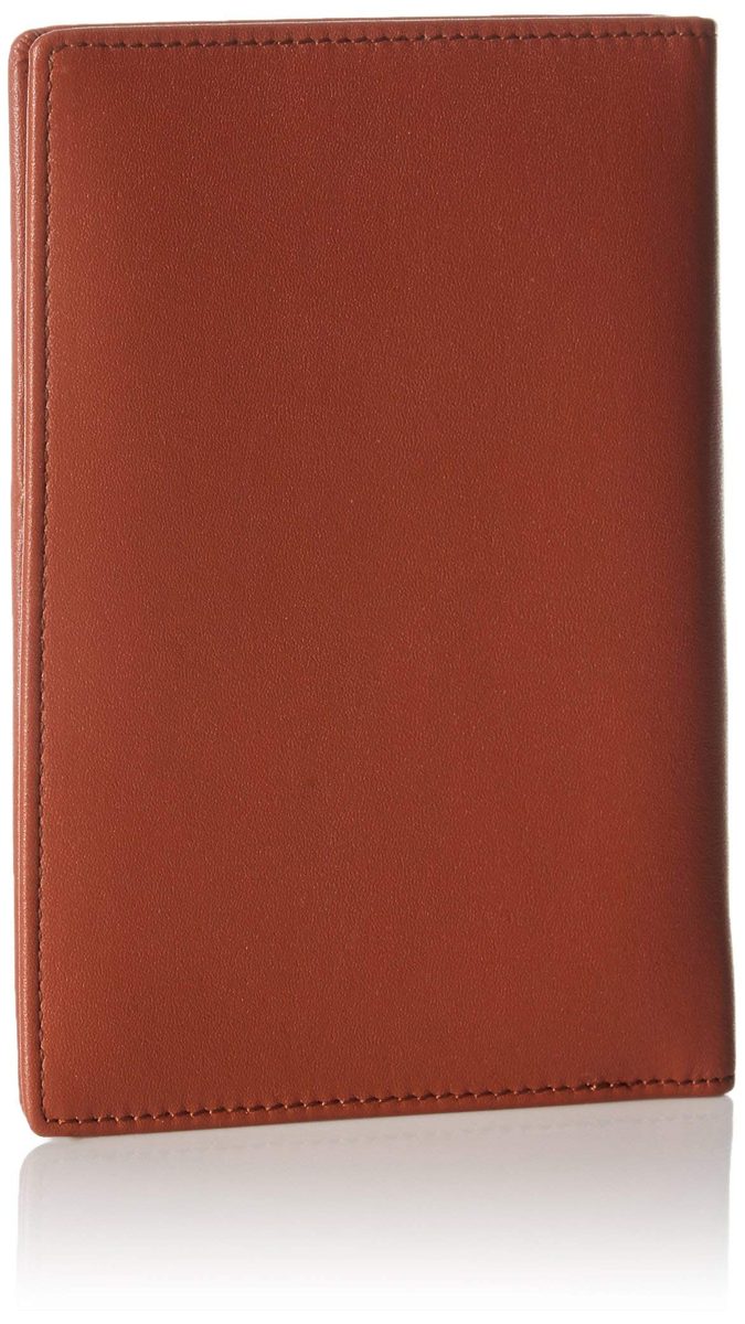 (Renewed) AmazonBasics Leather RFID Blocking Passport Wallet, Brown