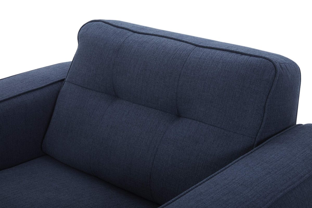 Amazon Brand – Rivet Bigelow Modern Upholstered Chair with Square Legs, 44.1"W, Navy