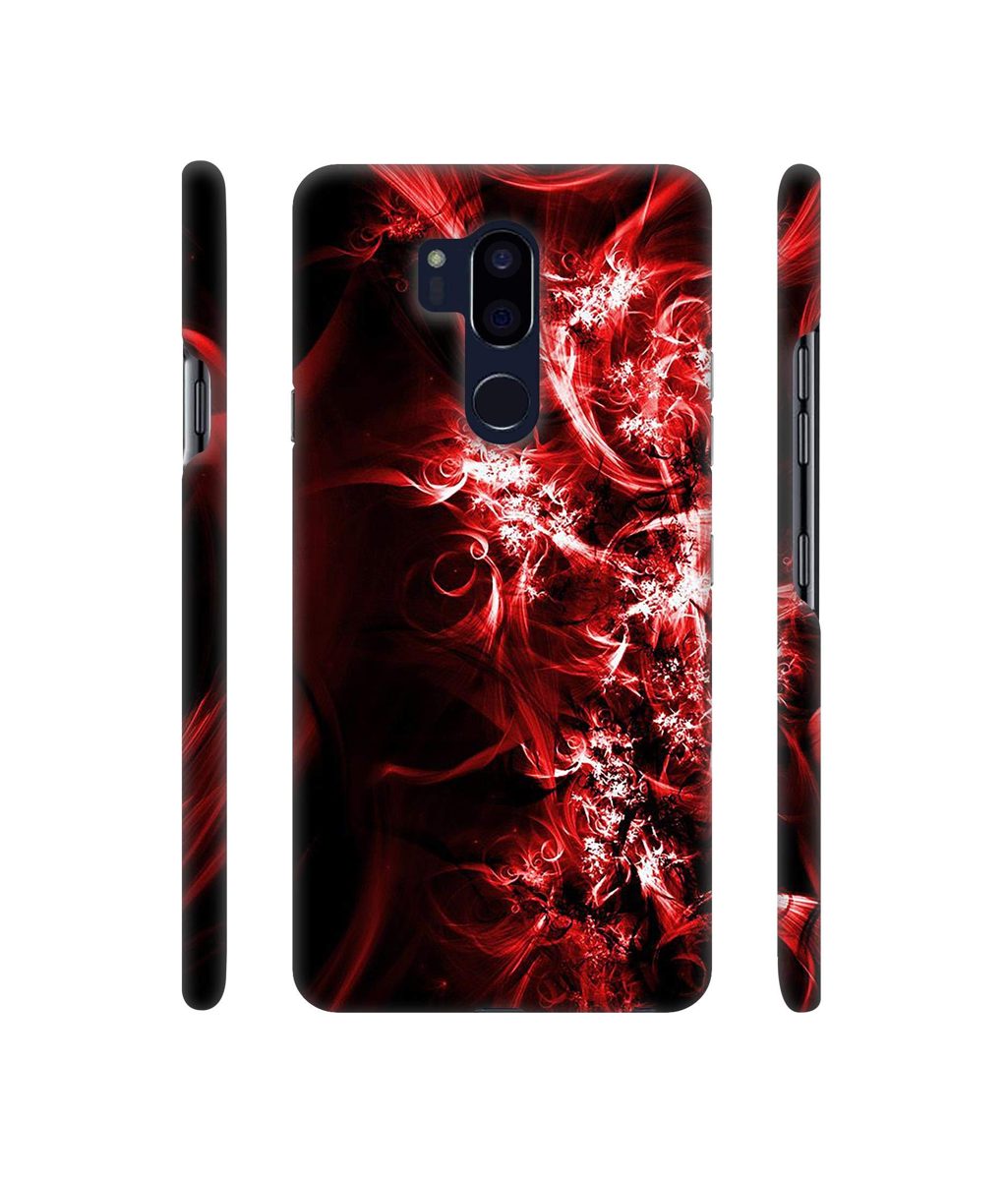 Amazon Brand - Solimo Designer Reddish Pattern 3D Printed Hard Back Case Mobile Cover for LG G7 ThinQ