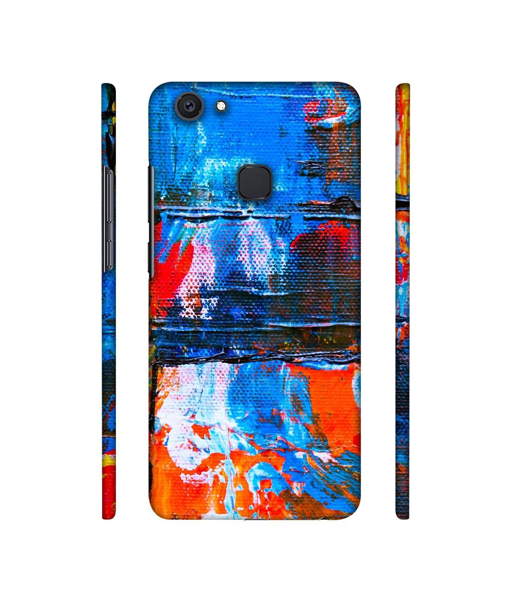 Amazon Brand - Solimo Designer Multicolor Wax On Canvas 3D Printed Hard Back Case Mobile Cover for Vivo V7 Plus