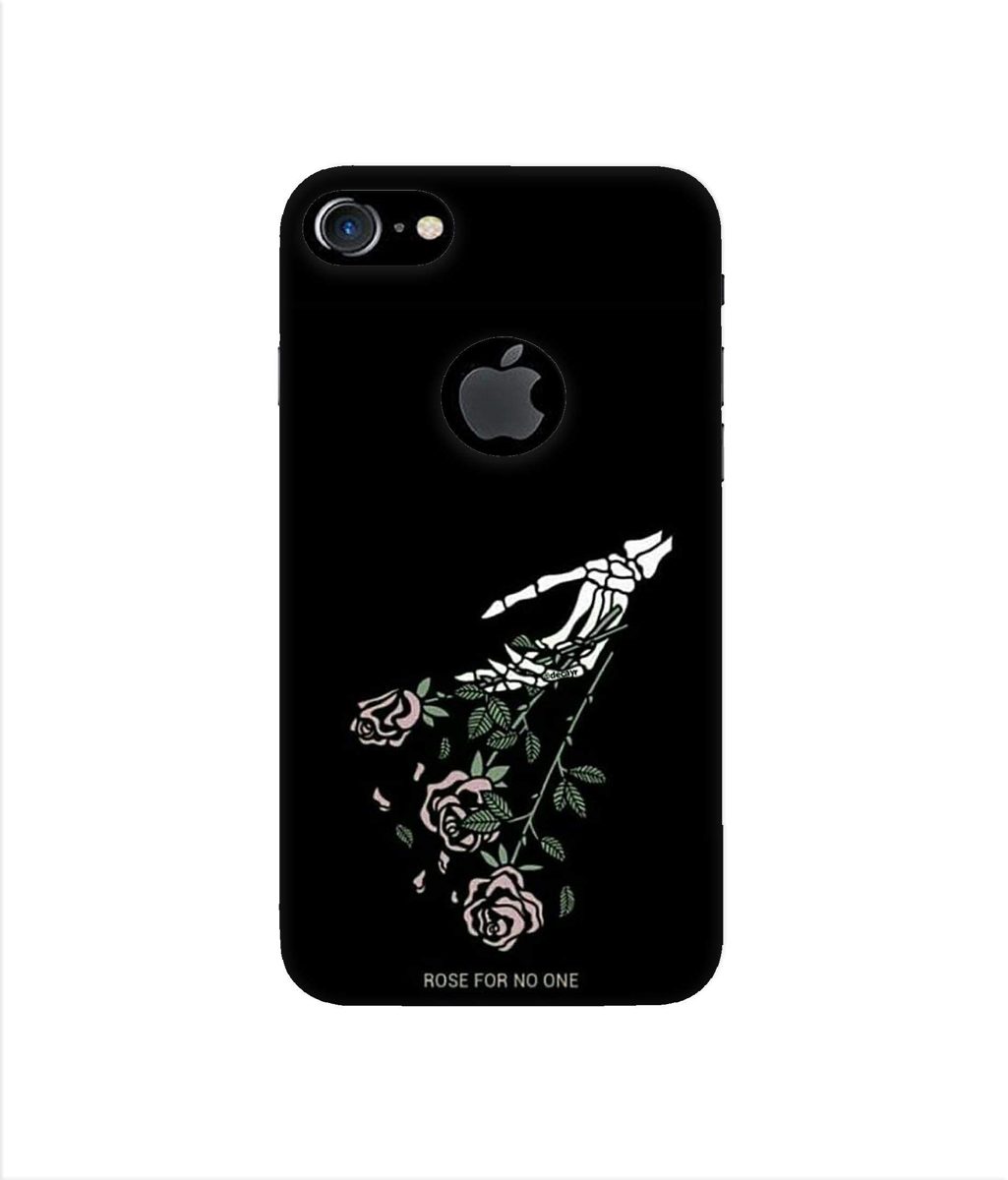 Amazon Brand - Solimo Designer Rose for No One 3D Printed Hard Back Case Mobile Cover for Apple iPhone 7 (with Logo Cut)