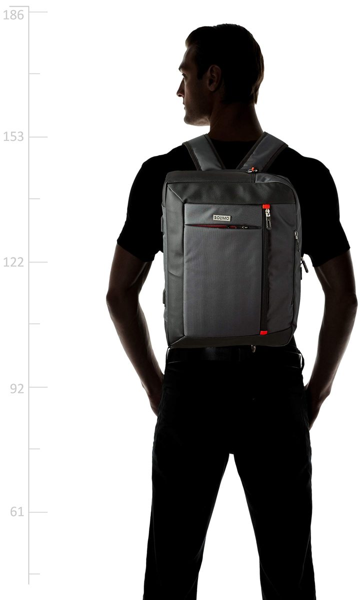Amazon Brand - Solimo 3 in 1 Messenger Bag (Grey)