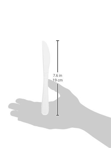 AmazonBasics Heavy-Weight Plastic Knives, White, 250-Pack