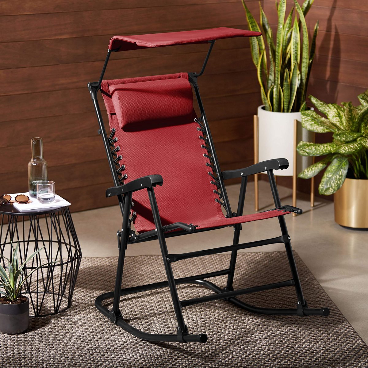 AmazonBasics Foldable Rocking Chair