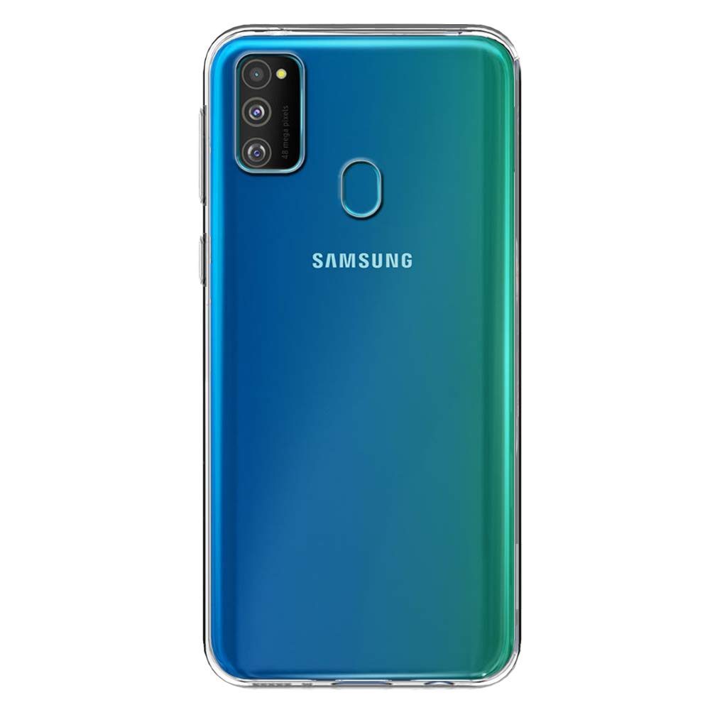Amazon Brand - Solimo Mobile Cover (Soft & Flexible Back case) for Samsung Galaxy M30s (Transparent)